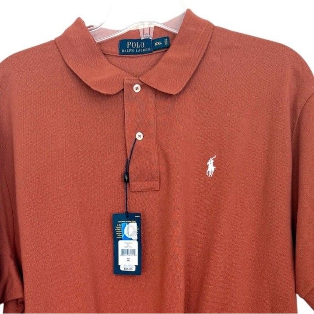 Polo Ralph Lauren Burnt Orange Texas Longhorn Polo Shirt Men’s Size XXL NWT - Picture 2 of 8